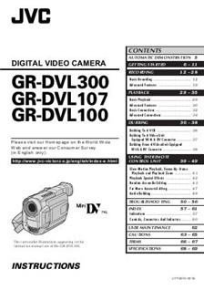 JVC GR DVL 107 manual. Camera Instructions.